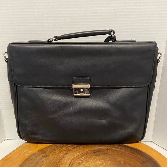 COACH Leather NWT Mini Briefcase Lap Top Case - Picture 1 of 13